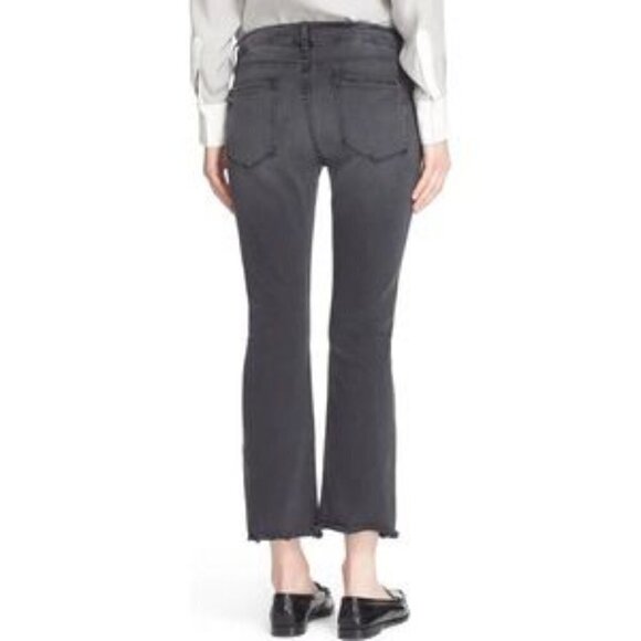 FRAME Le Crop Mini Boot-Cut Jeans, Preston, Size 26 - Picture 3 of 16